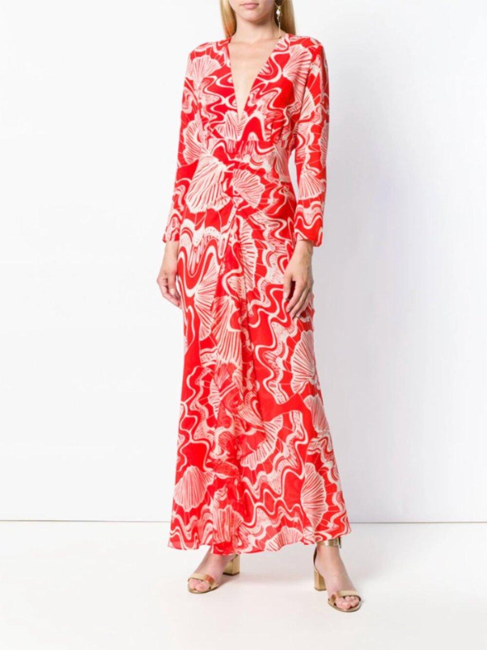 RIXO Silk Midi Dress - Picture 3 of 7